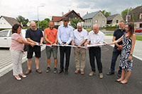 Slavnostní otevření nové odstavné plochy pro osobní vozidla v Kundratické ulici v Osečné
