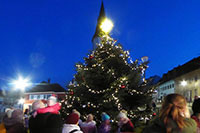 Rozsvícení vánočního stromu na Svatovítském náměstí v Osečné